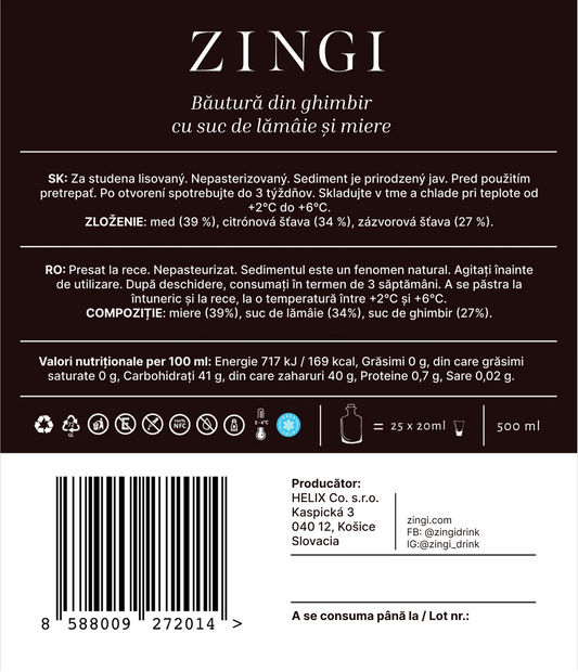 Pachet de 3 ZINGI x 500ml + LIVRARE GRATUITĂ