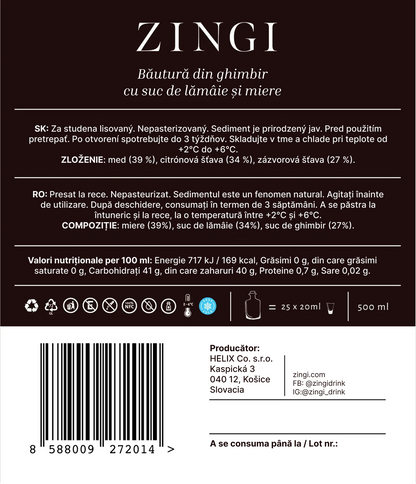 Pachet de 3 ZINGI x 500ml + LIVRARE GRATUITĂ